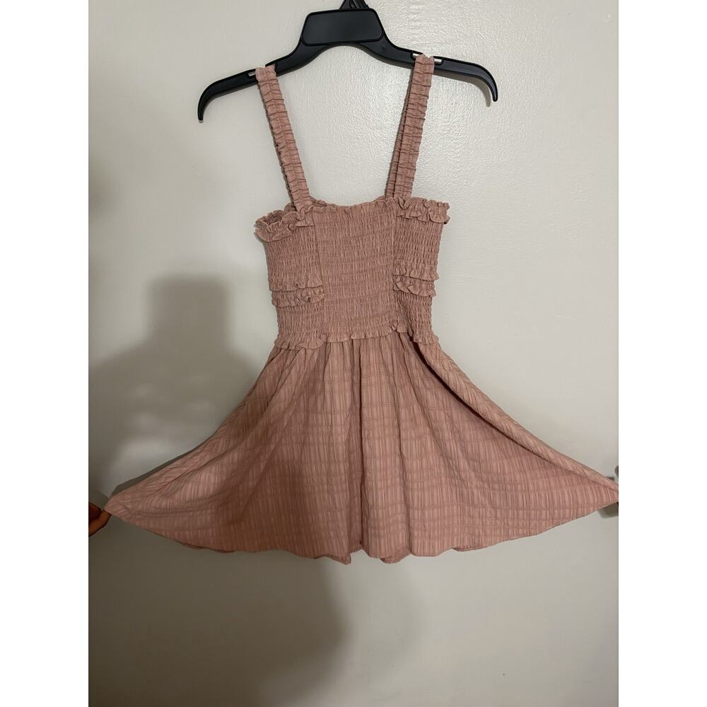 Celebrity Pink Juniors‎ Smocked Mini Dress – Rose Color– Large-NEW